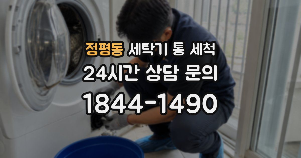 정평동 세탁기 통 세척