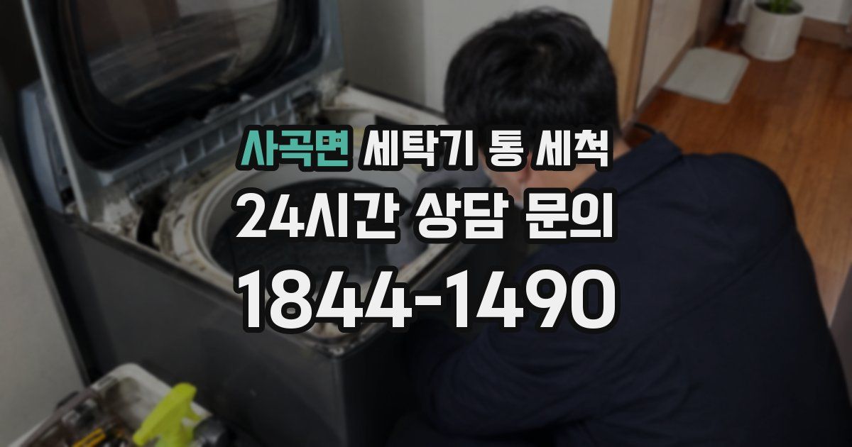 사곡면 세탁기 통 세척