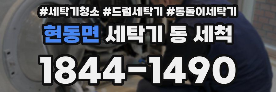 현동면 세탁기 통 세척