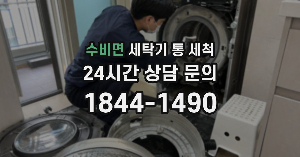 수비면 세탁기 통 세척