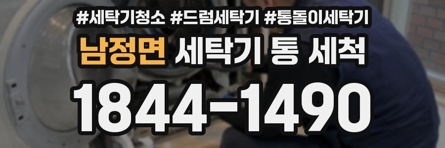 남정면 세탁기 통 세척