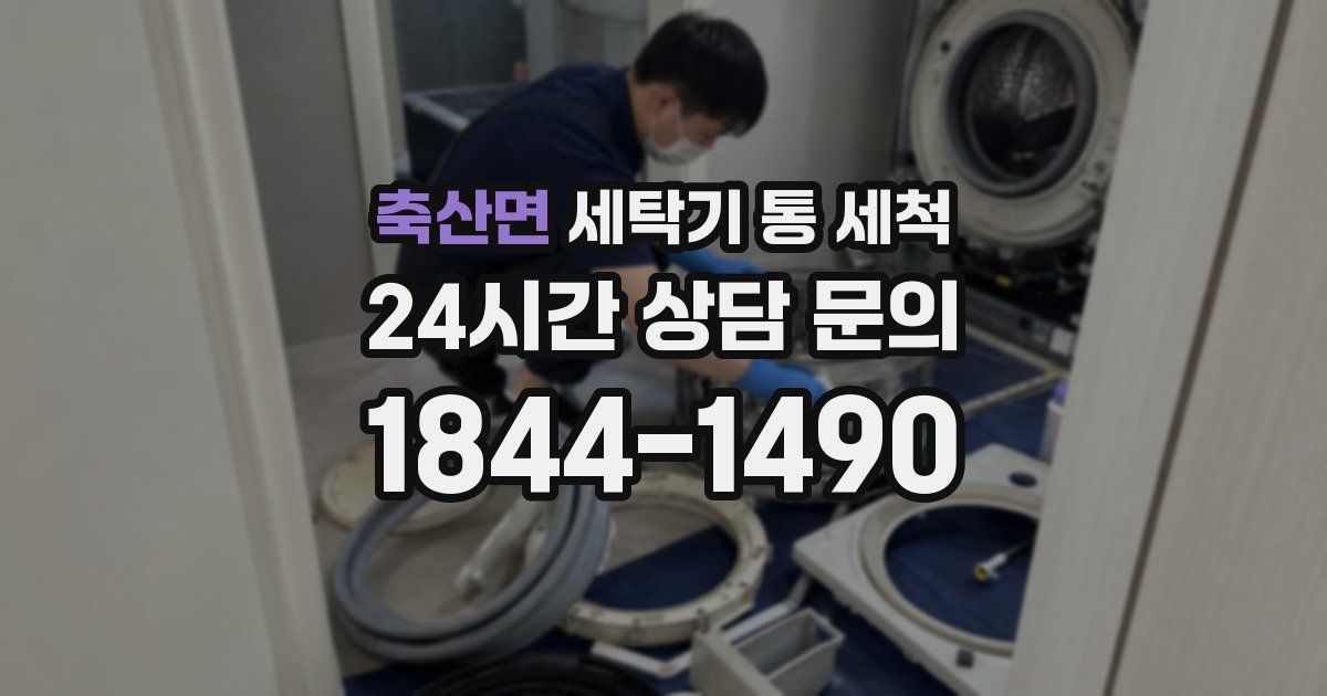 축산면 세탁기 통 세척