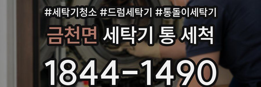 금천면 세탁기 통 세척