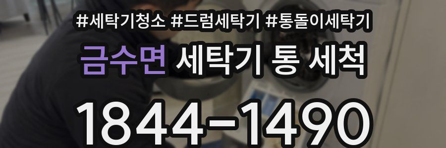금수면 세탁기 통 세척