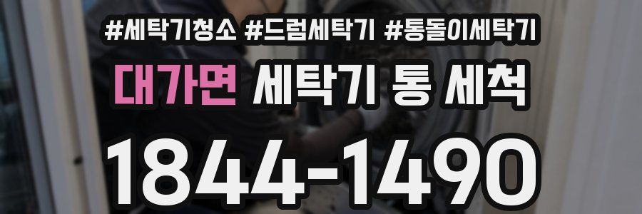 대가면 세탁기 통 세척