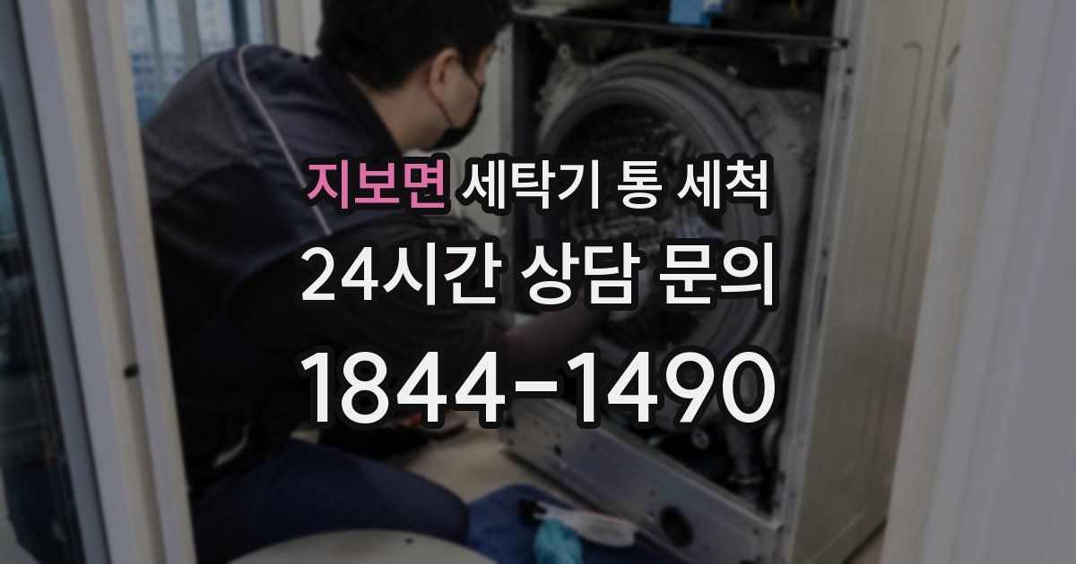 지보면 세탁기 통 세척