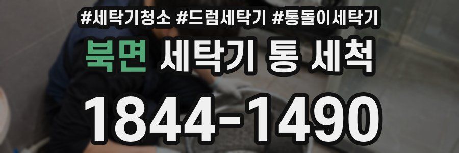 북면 세탁기 통 세척
