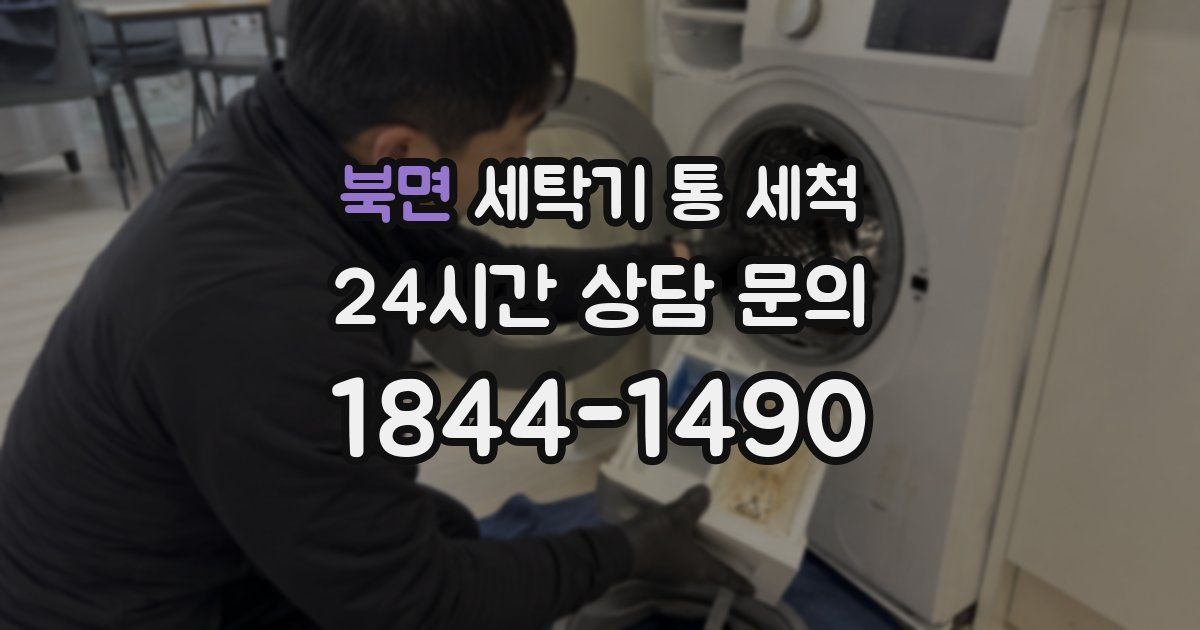 북면 세탁기 통 세척