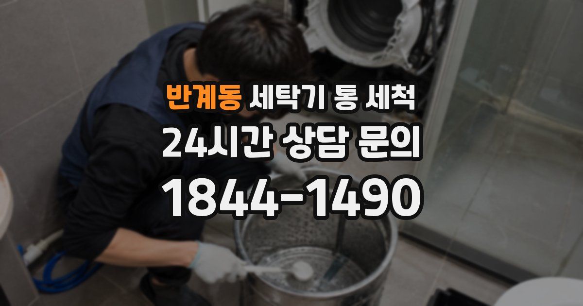 반계동 세탁기 통 세척