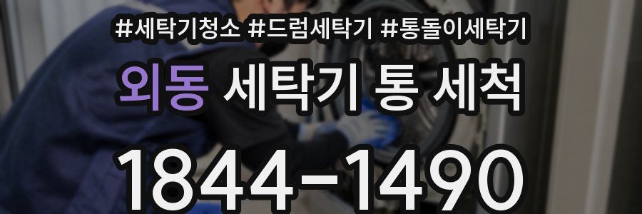 외동 세탁기 통 세척
