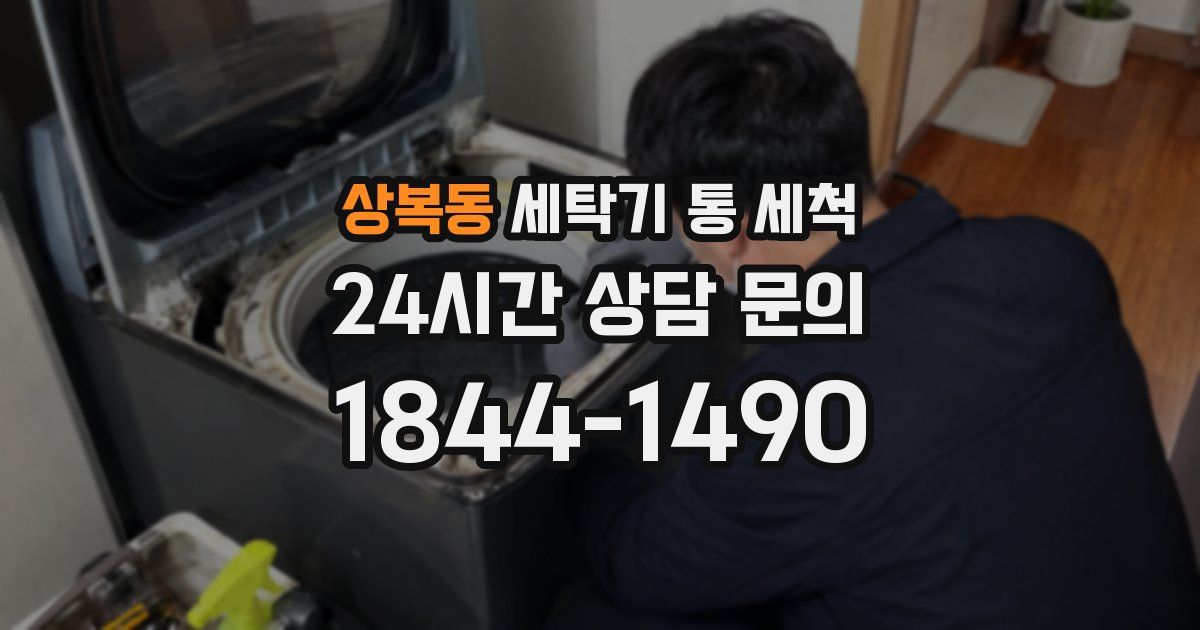 상복동 세탁기 통 세척