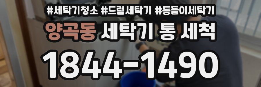 양곡동 세탁기 통 세척