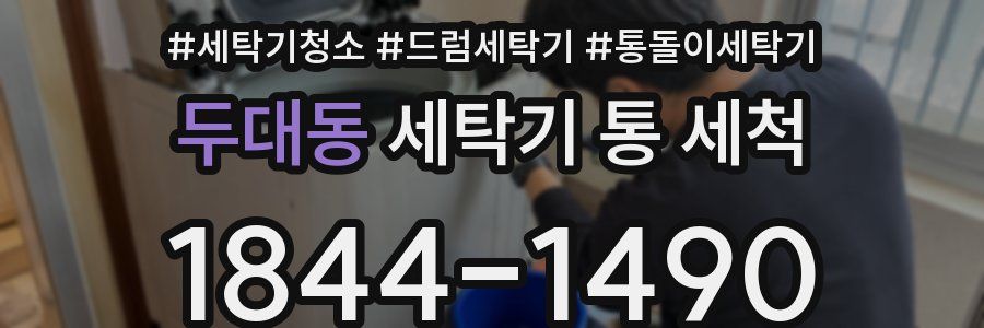 두대동 세탁기 통 세척
