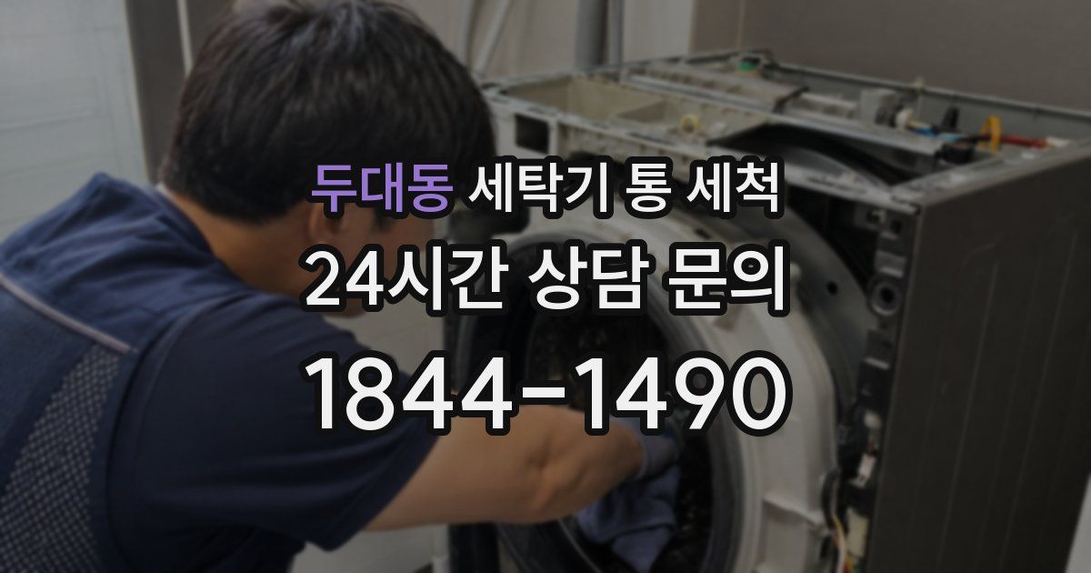 두대동 세탁기 통 세척