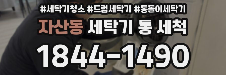 자산동 세탁기 통 세척