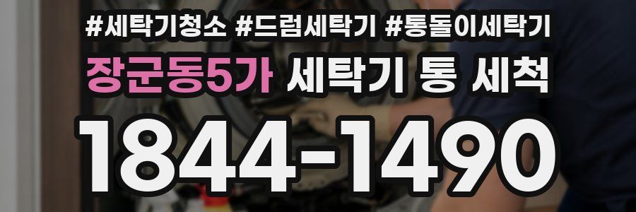 장군동5가 세탁기 통 세척