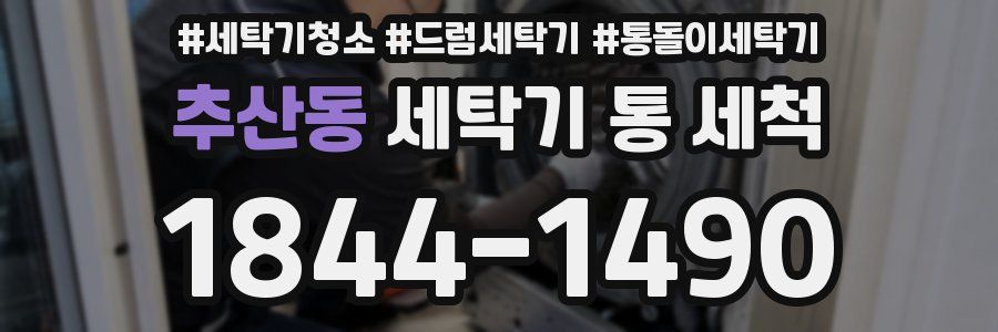 추산동 세탁기 통 세척