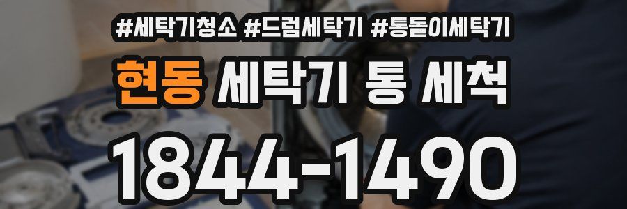 현동 세탁기 통 세척