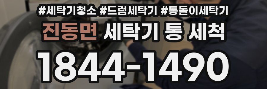 진동면 세탁기 통 세척