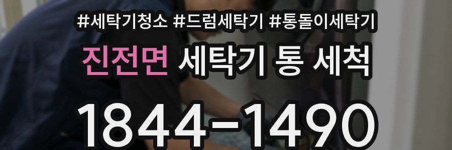 진전면 세탁기 통 세척
