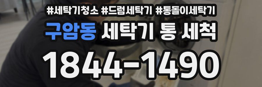 구암동 세탁기 통 세척