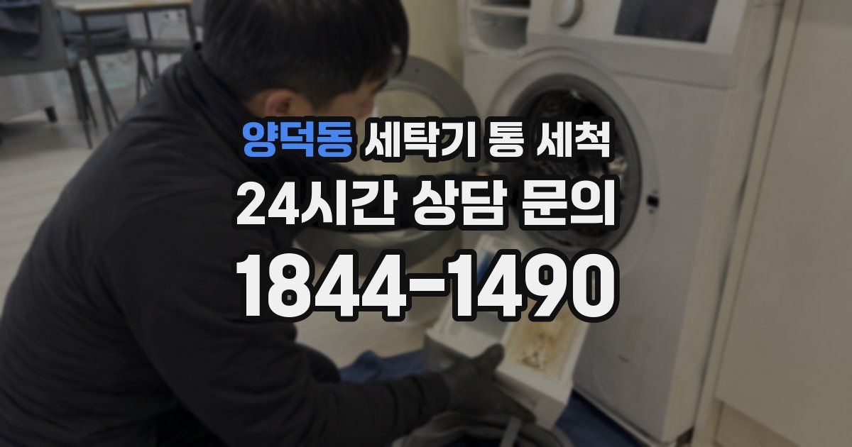 양덕동 세탁기 통 세척