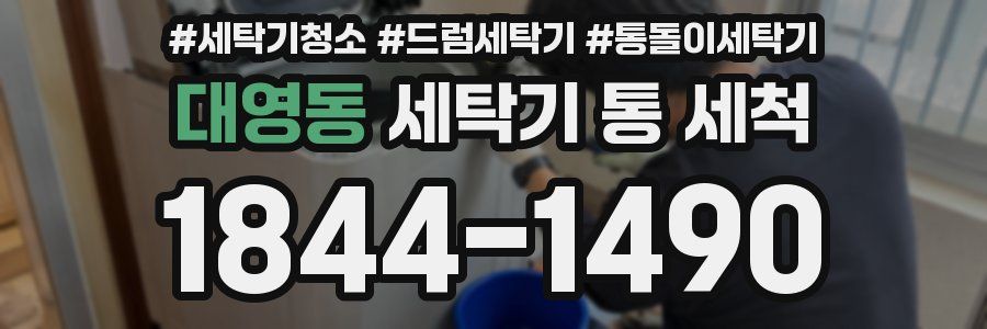 대영동 세탁기 통 세척