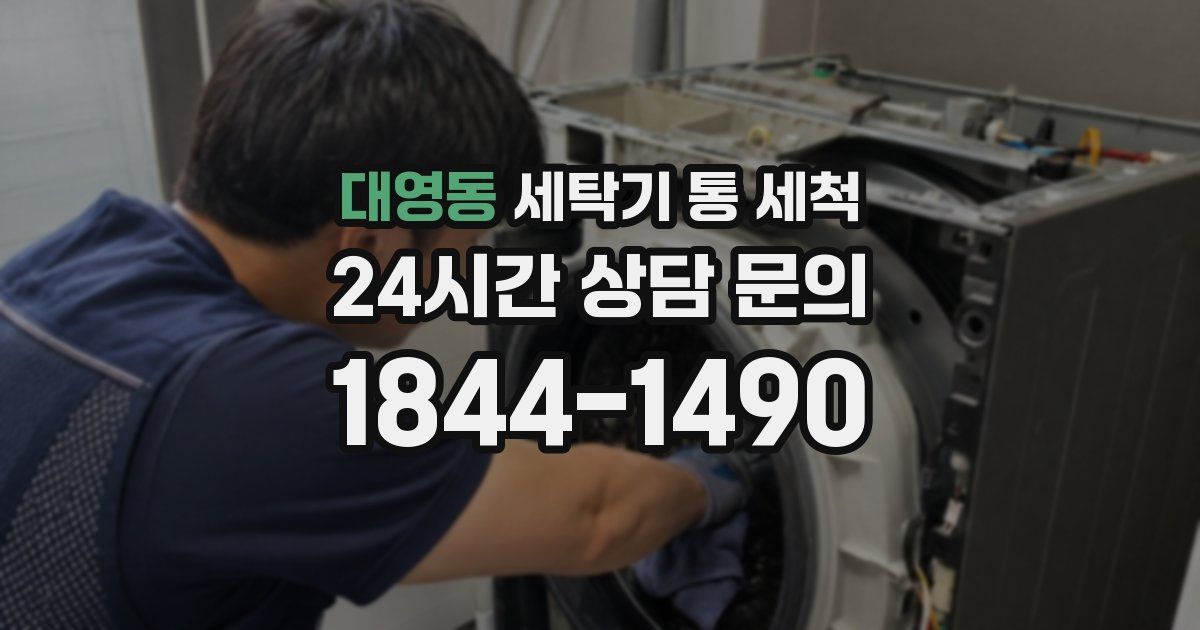 대영동 세탁기 통 세척