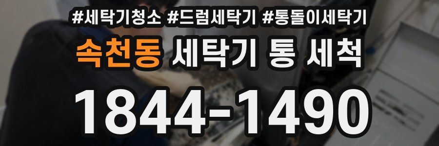 속천동 세탁기 통 세척