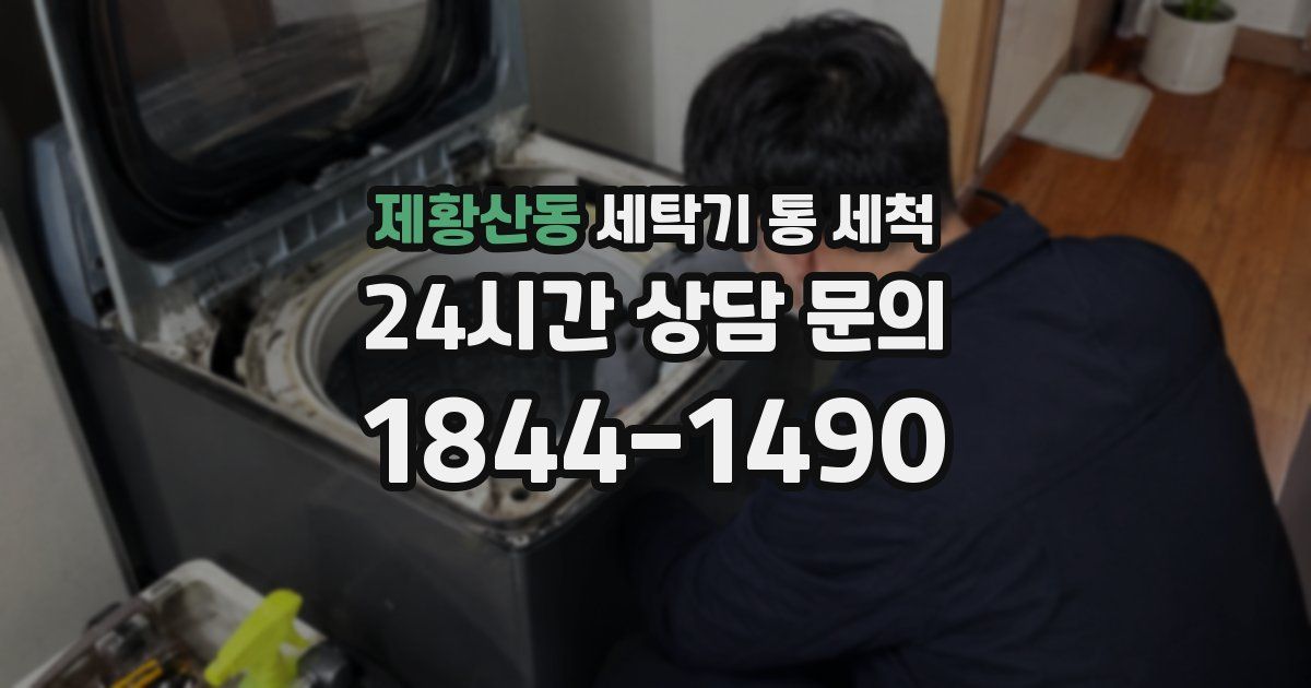 제황산동 세탁기 통 세척
