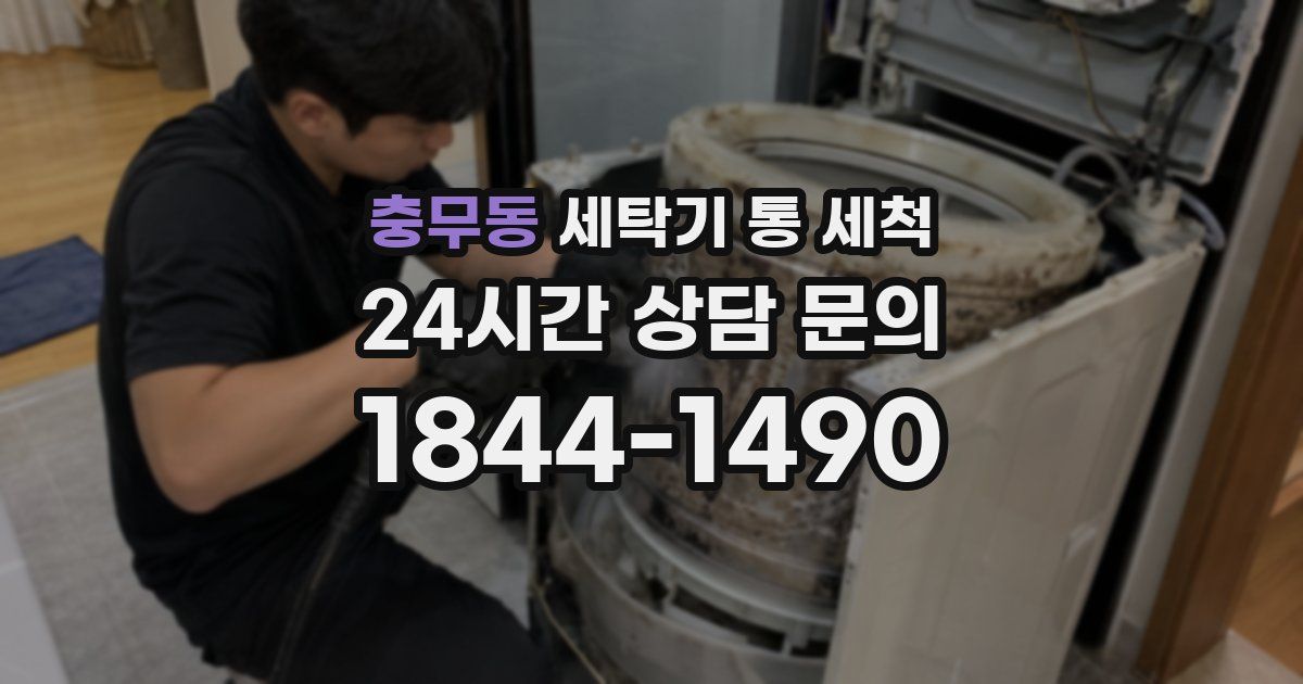 충무동 세탁기 통 세척