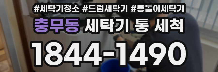 충무동 세탁기 통 세척