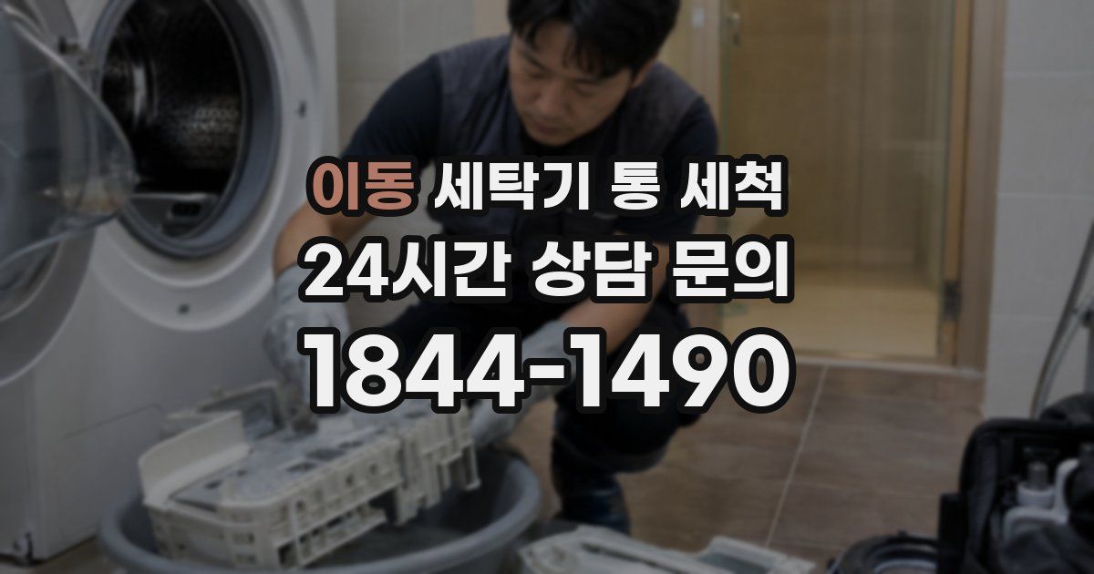 이동 세탁기 통 세척