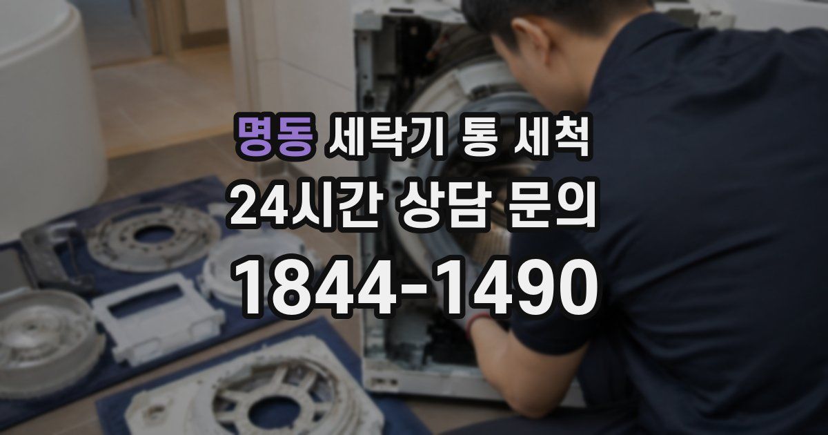 명동 세탁기 통 세척