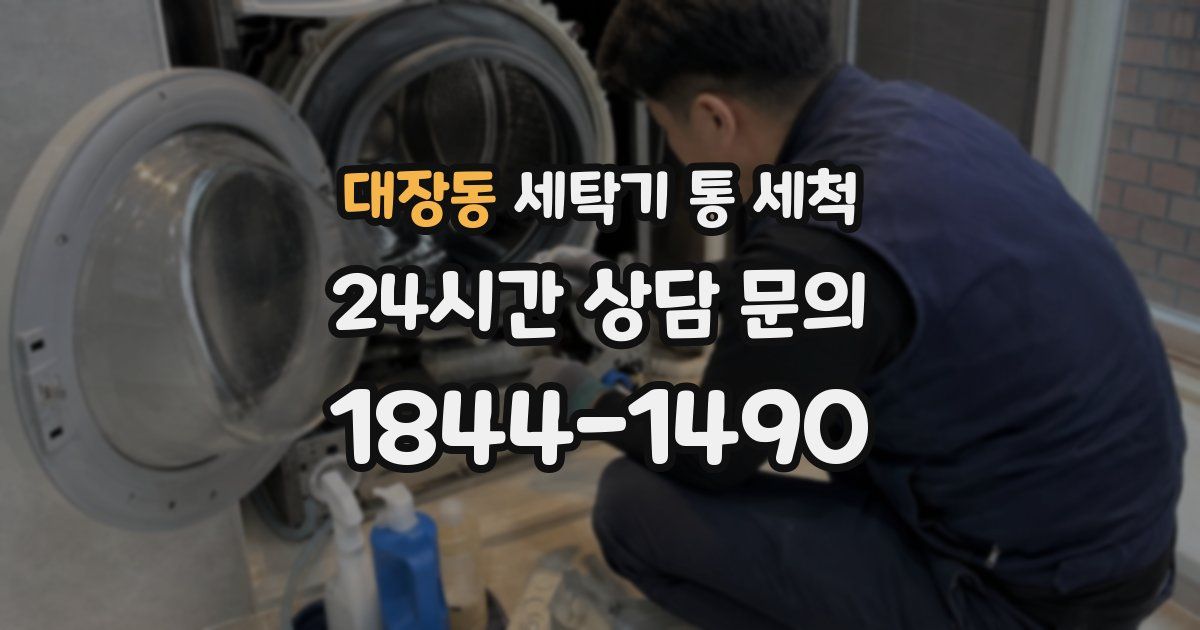 대장동 세탁기 통 세척