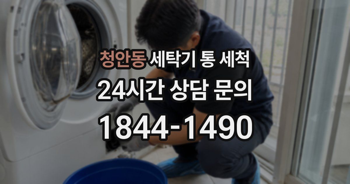 청안동 세탁기 통 세척