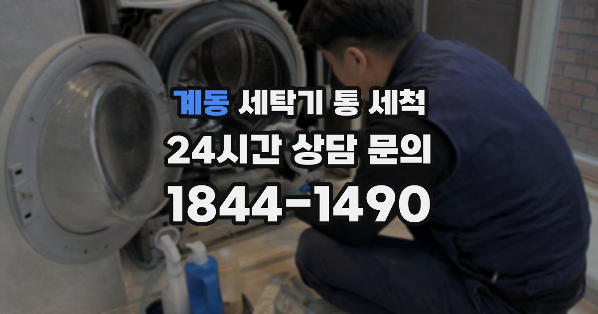 계동 세탁기 통 세척