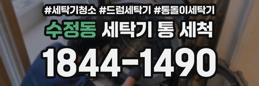 수정동 세탁기 통 세척