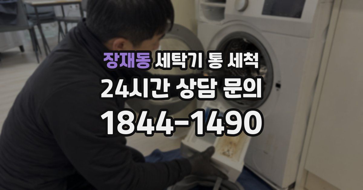 장재동 세탁기 통 세척