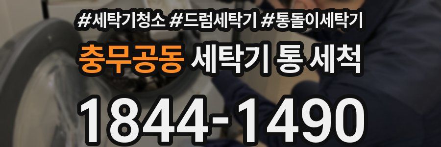 충무공동 세탁기 통 세척