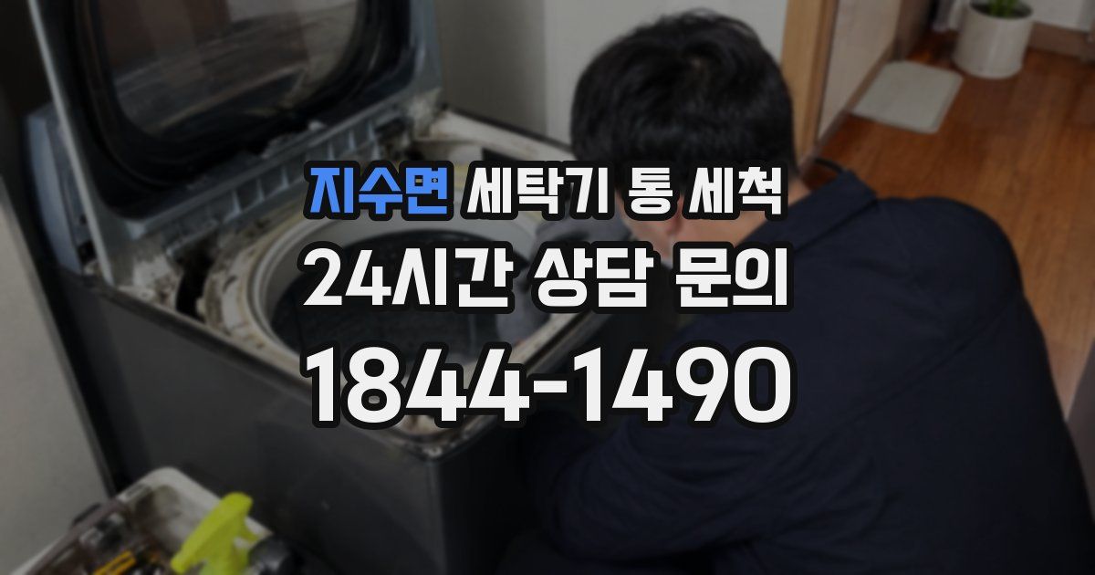 지수면 세탁기 통 세척