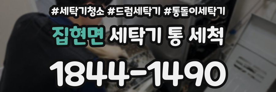 집현면 세탁기 통 세척