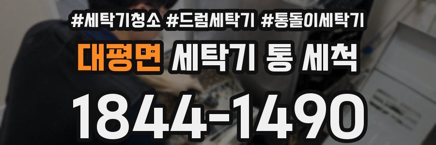 대평면 세탁기 통 세척