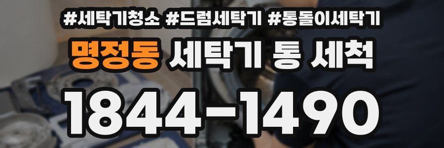 명정동 세탁기 통 세척