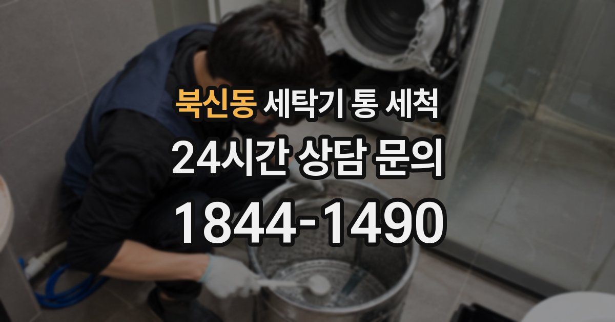 북신동 세탁기 통 세척