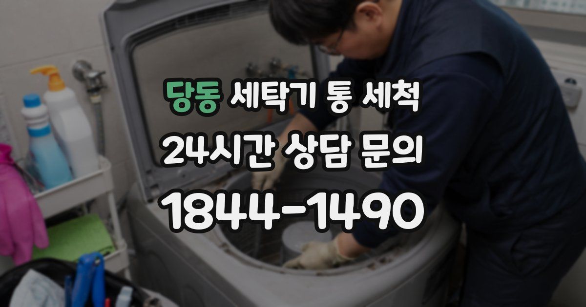 당동 세탁기 통 세척