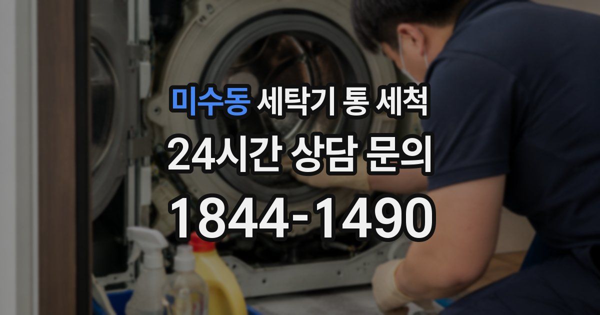 미수동 세탁기 통 세척