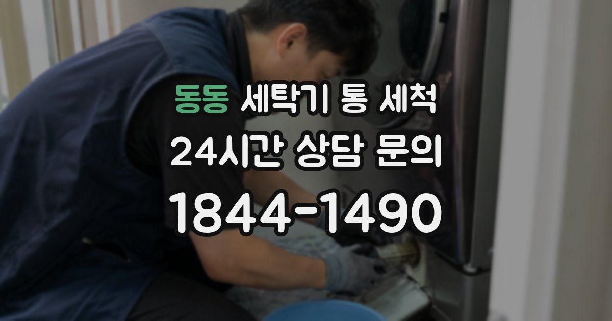 동동 세탁기 통 세척