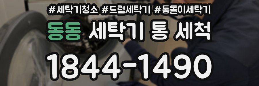 동동 세탁기 통 세척