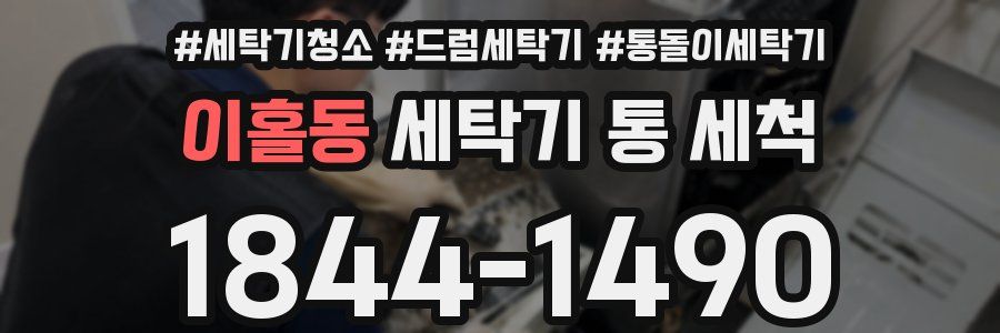이홀동 세탁기 통 세척